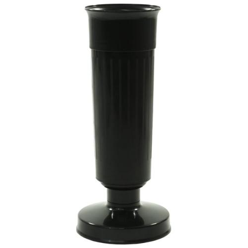 Váza so záťažou 35 cm čierna