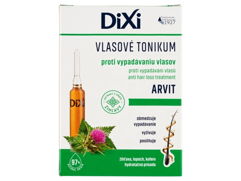 DIXI Vlasové tonikum ARVIT proti vypadávaniu vlasov 7x10ml