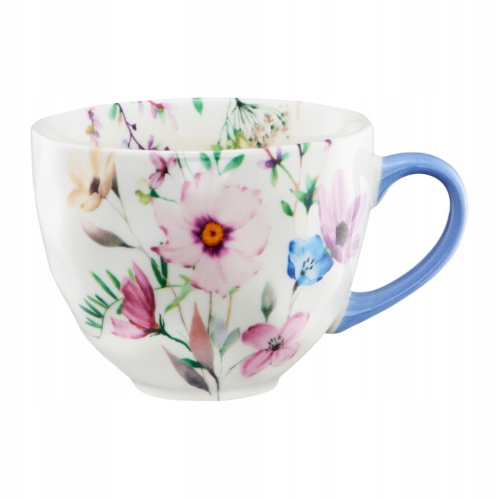 AMBITION Porcelánová šálka BLOSSY 450ml modrá
