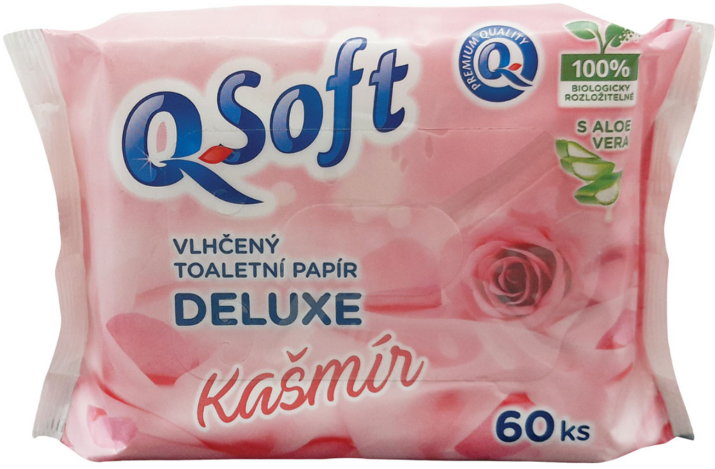 Q-SOFT Vlhčený toaletný papier 60ks Kašmíir Deluxe