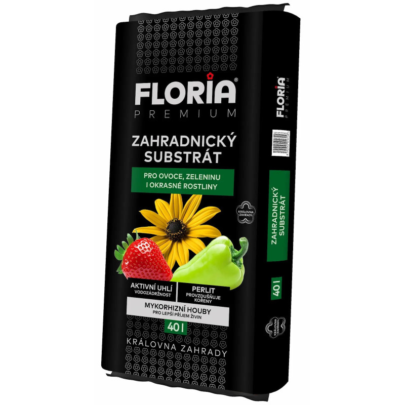 FLORIA PREMIUM Záhradnícky substrát s mikorhízou 40l