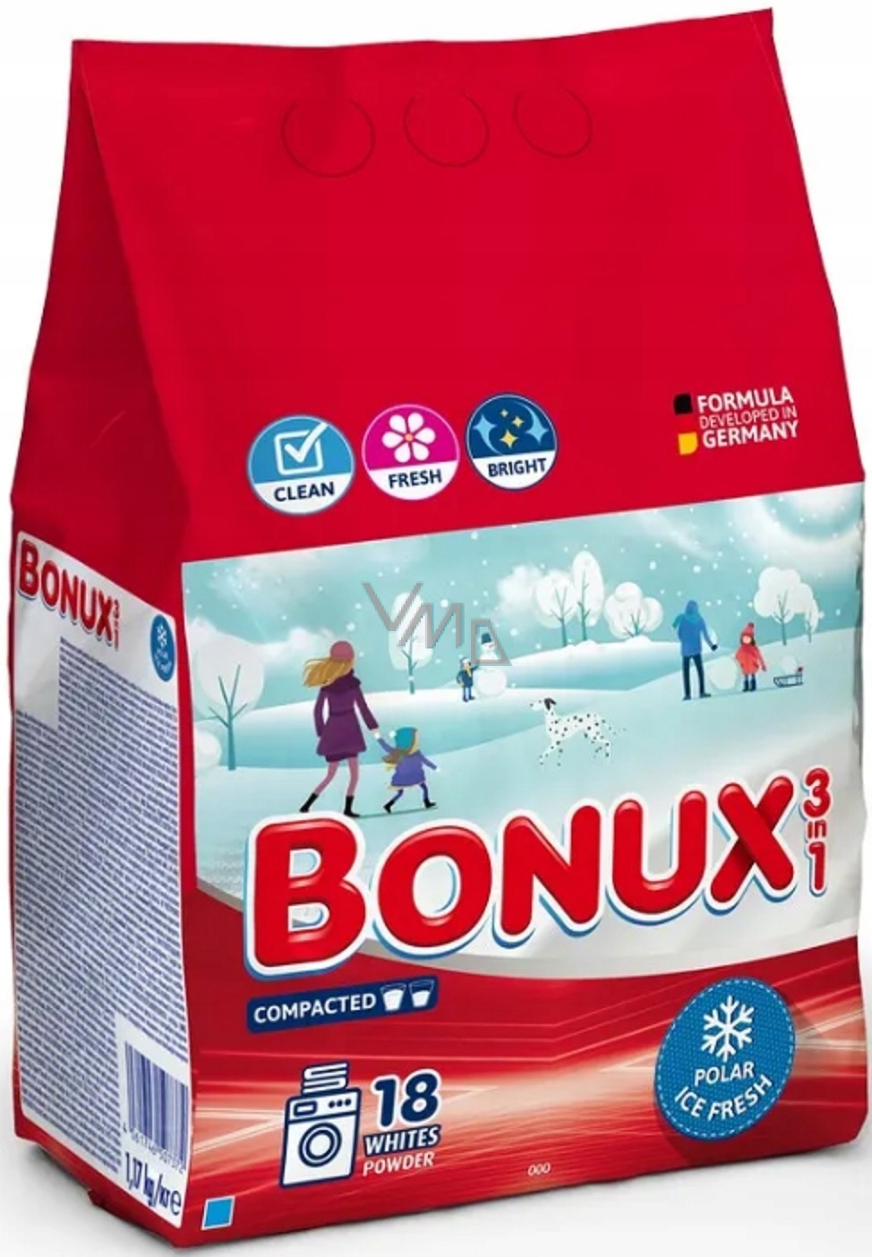 BONUX Prací prášok Ice fresh white 18 praní