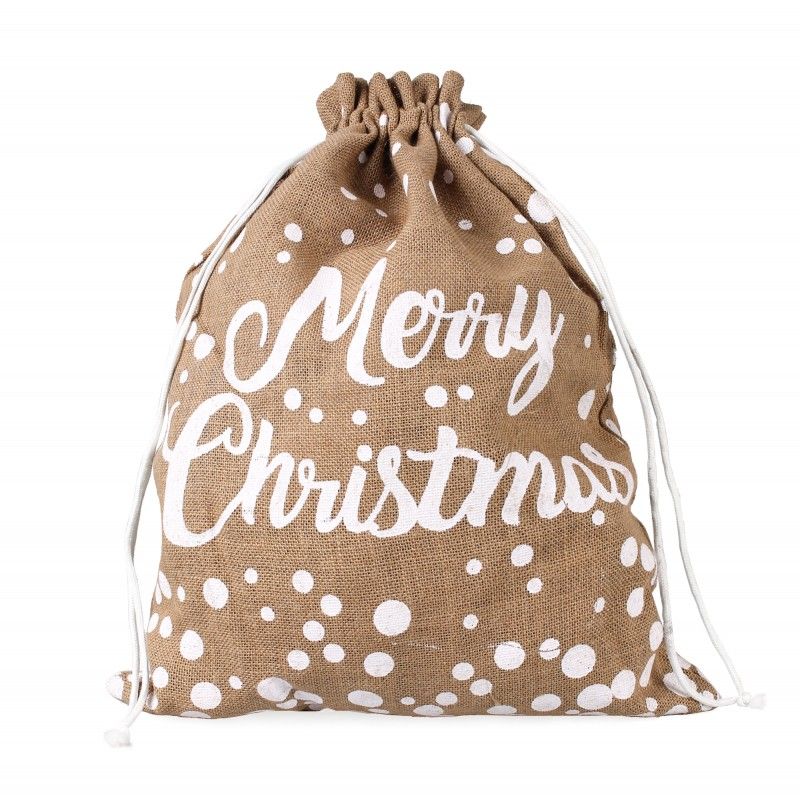 TIN TOURS Jutové vrece MERRY CHRISTIMAS 60x45cm